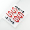 6Pcs Set SS 454 Fender Emblem 3D Tape Badge Sticker