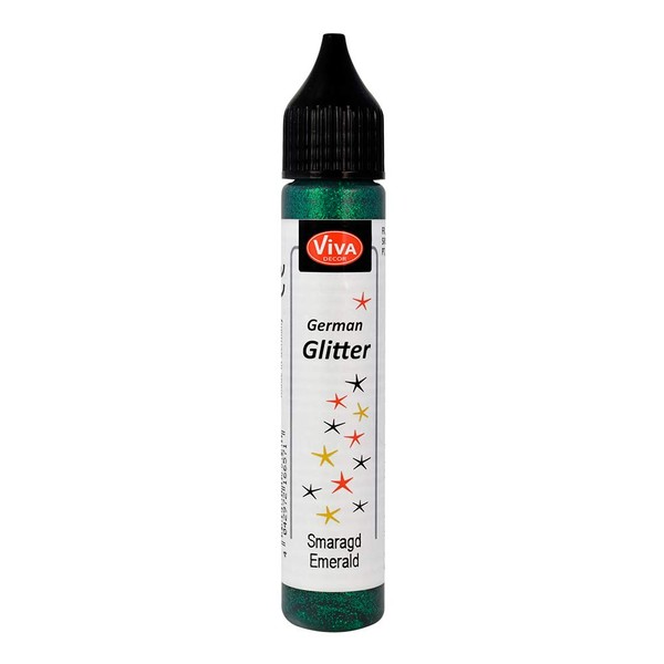 Viva Decor®️ German Glitter (Smaragd, 28 ml) Glitter Glue -