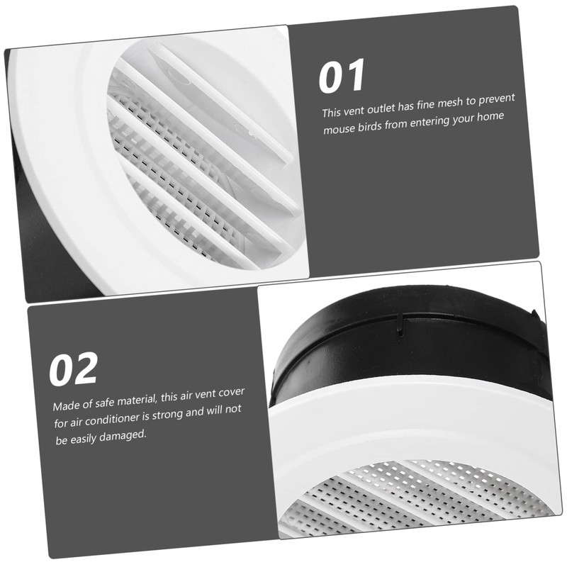 Operitacx Venetian Wall Vents Interior Walls Round Mesh Shape Register
