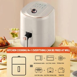Air Fryer, Smart Compact 7.5L Oil-Free Electric Air Fryers, Timer and Temperature Control, 200°F Digital Airfryer with Flavor-Lock Tech, Dishwasher-Safe & Nonstick, Fit for 2-4 People