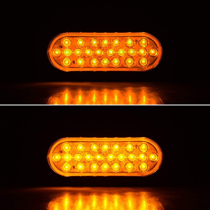 amopacorp 4X Red Stop Brake Running 2X White Backup Reverse