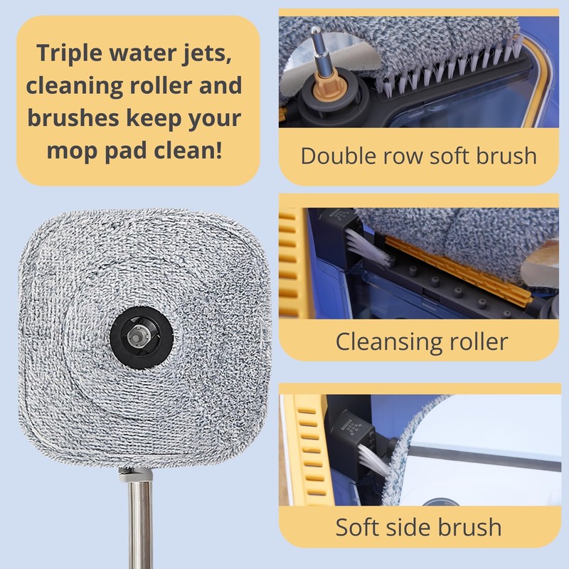 True & Tidy® TrueClean Spin Mop 2.0 w/Detachable Inner Bucket,