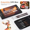 Nicpro 7pcs Kolinsky Sable Miniature Paint Brushes, Professional Fine Detail