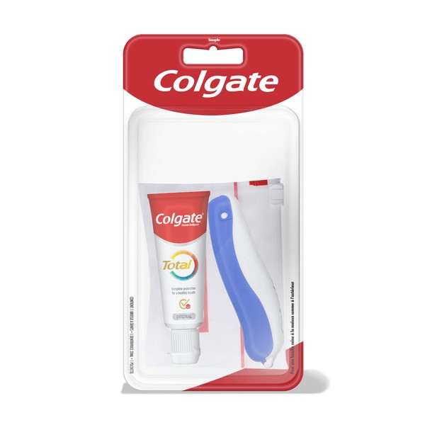 Colgate Total Original Kit Voyage, Incluant Mini Brosse à Dents Souple plus un Mini Dentifrice Colgate Total