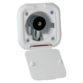 Manufacturers' Select ITC White Plastic Transom Shower - Marine Wash Down Shower with 8' Nylon Hose (ITC 97016CPN-8) (X002CHYKQZ)