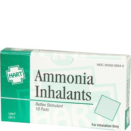 Ammonia Inhalants, 10 Disposable Pads