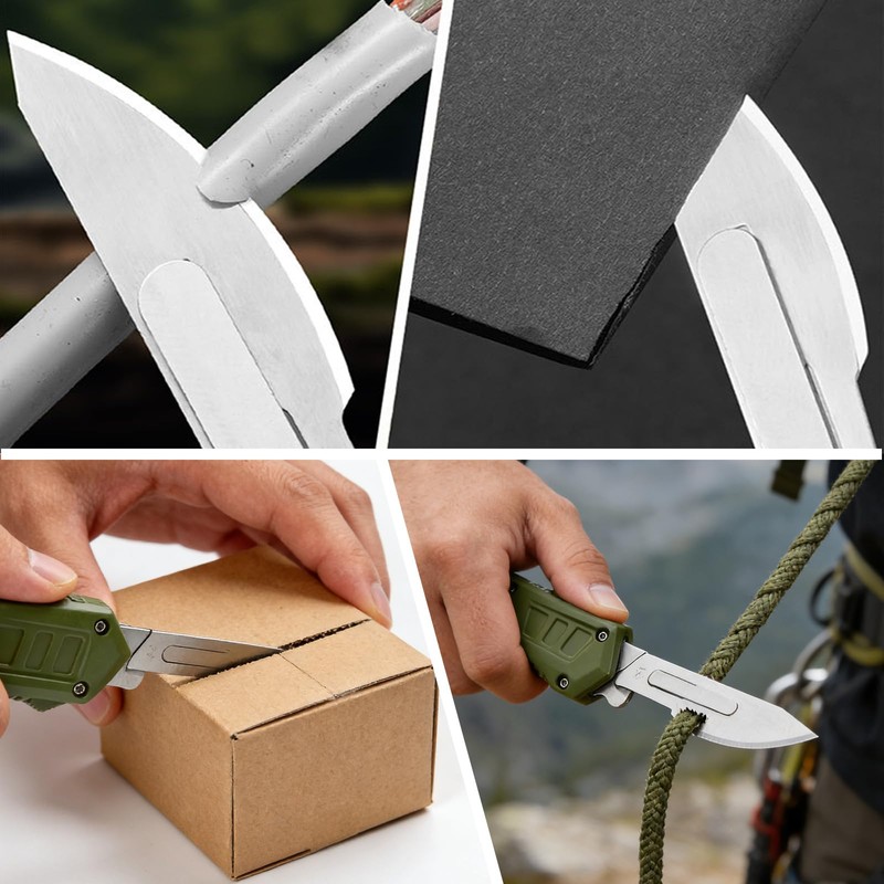 Automatic knife,Auto Retractable Utility Knife Set,Scalpel knife,Automatic knife,Safety Black Automatic