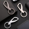 Rockyu Keychain, Men's, Cool Gray, Silver, Black, Carabiner, Hook, Keychain,