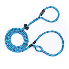 Harness Lead, Escape Resistant Leash, Reduces Pull, Dog Harness, Small/Medium 14-40 lbs, Purple/Turquoise