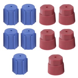 GisWell 10-Piece Set Universal Air Conditioning Service AC System Caps, Cap for Air Conditioning, Air Conditioning Hose Cap, Car Air Conditioning Caps, Dust Protection