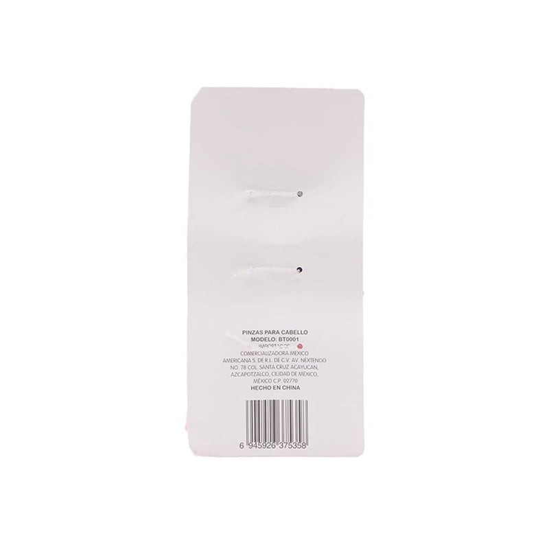 Pinzas Prichos Belleza para Cabello de Plástico Multicolor 3 Piezas