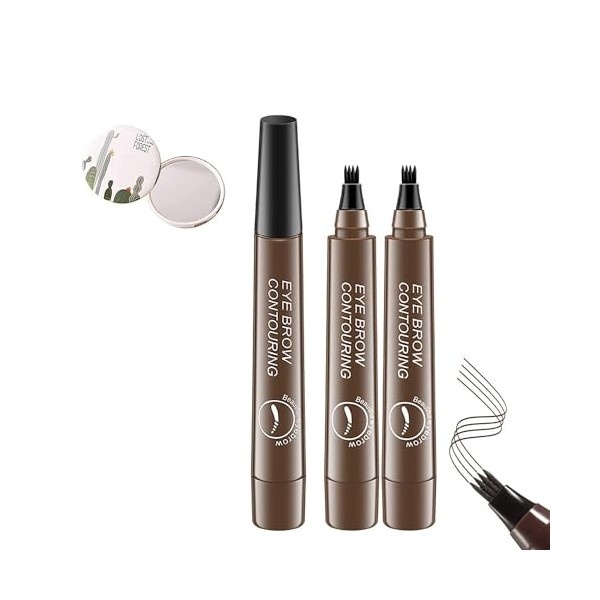 Lumierez Micro Fork Tip Precise Brow Pen, Magical Waterproof Brow