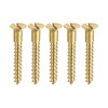 sourcing map Wood Screws M3.5 x 25mm Slotted Flat Head