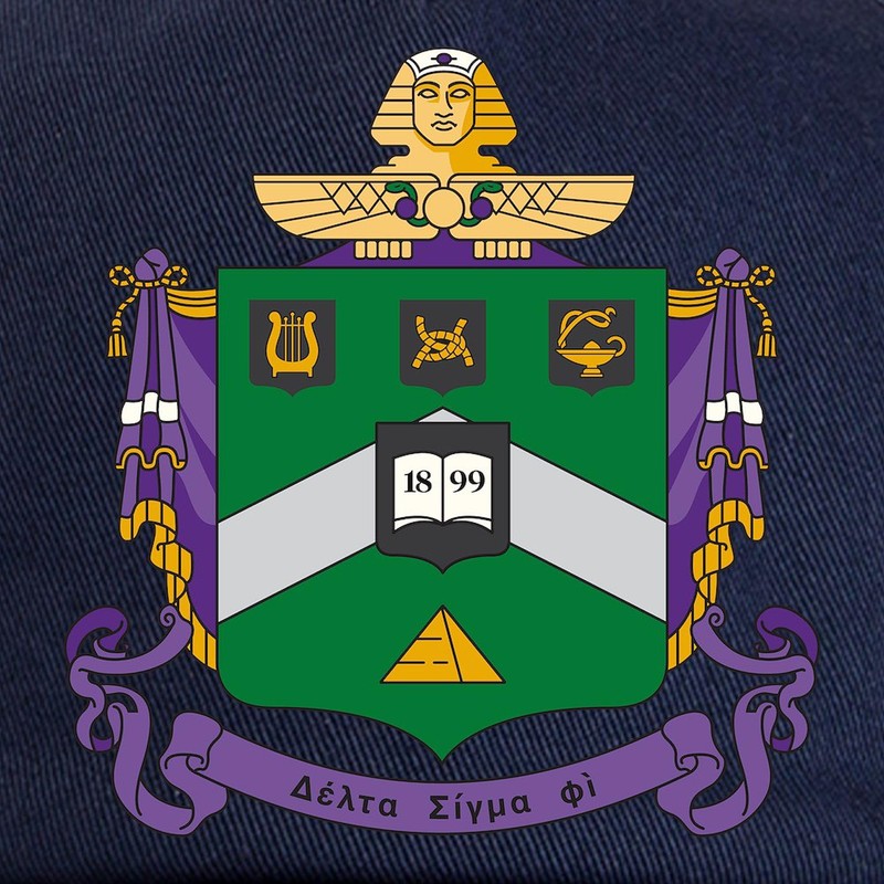 CafePress Delta Sigma Phi Coat of Arms Unique Adjustable Baseball