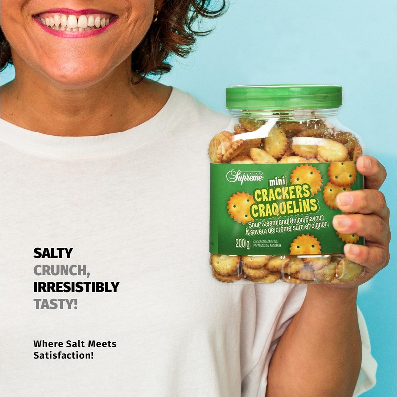 Club Supreme Premium Snacks - Mini Crackers Sour Cream &