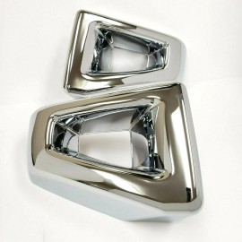 LEDIN Front Bumper End Cap Cover For 2003-2009 HUMMER H2 SUV SUT Left Right Set Chrome