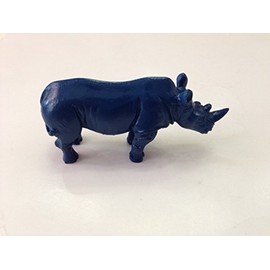 Mylucky Feng Shui Double Horn Blue Rhinoceros Statue to Anti Burglary