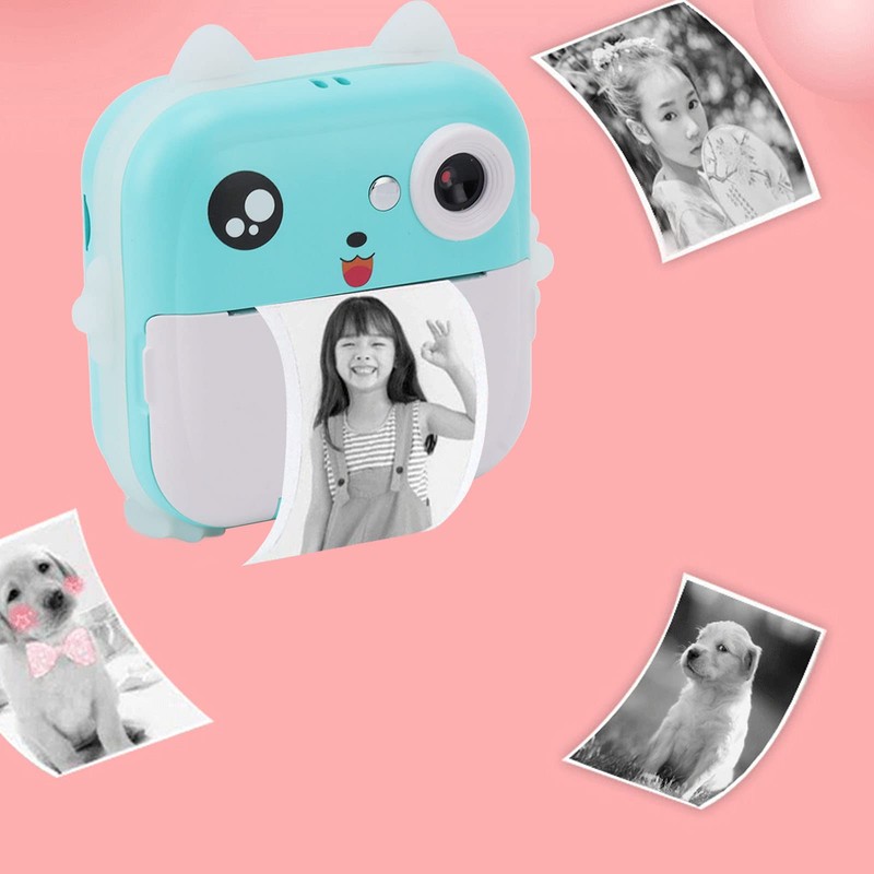 LEYT Cámara de Impresión Digital para Niños, Carga USB Enfoque