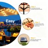 Patio Umbrella Lights Cordless 120 LED Table Umbrella Lights Solar