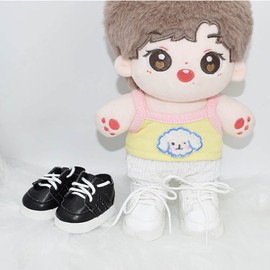 niannyyhouse 7.9 inches (20 cm) Cotton Doll Shoes, Leisure Leather Shoes, Shoe Length: 2.6 inches (6.5 cm), Suitable for Obese Body, For Dressing Up Stuffed Animals