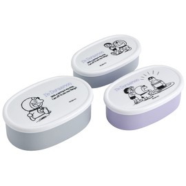 Skater SRS3SAG-A Sanrio Bento Box, Sealed Containers, Storage Containers, 3 Pieces, Antibacterial, Made in Japan, 30.9 fl oz (860 ml)