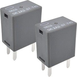 2-Pack OK2A267740 Relay OK 2A2 67 740 – 20A 12VDC 4-Pin SPST Automotive Relay – Compatible with Kia Sorento, Hyundai Tucson – Fixes Fuel Pump & P0115/P0699 Errors