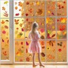 Autumn Maple Leaf Gnome Window Decals - 9 Sheets for