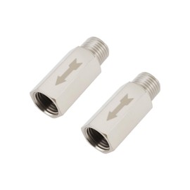 ECSiNG 2Pcs BSP Male to Female Thread Check 1/4 Inch External Thread Brass Pneumatic Isolation Valve for Air Water Oil and Gas 40mm