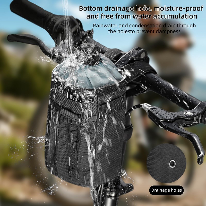 Kinoco Insulated Bike Cup Holder - Thermo Handlebar Bottle Holder,