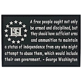 A Free People sufficient arms Gadsden 2nd PVC Rubber PATCH ||2PC HOOK  3"x2"