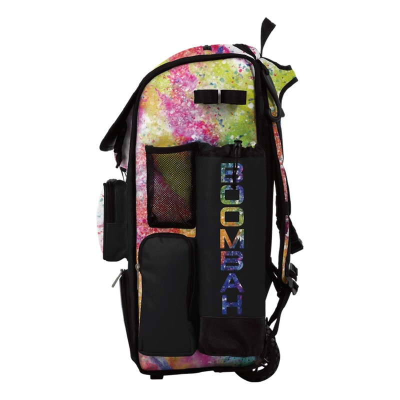 Boombah Superpack Hybrid Rolling Bat Bag - Rainbow Splatter Bat