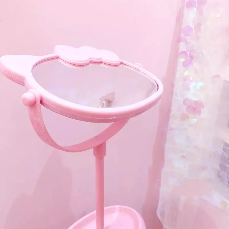 K&H Espejo Kitty Maquillaje Tocador Sanrio Doble Cara Gira