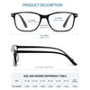 JOLISU 4 Pack Reading Glasses Men Women Spring Hinges Comfortable