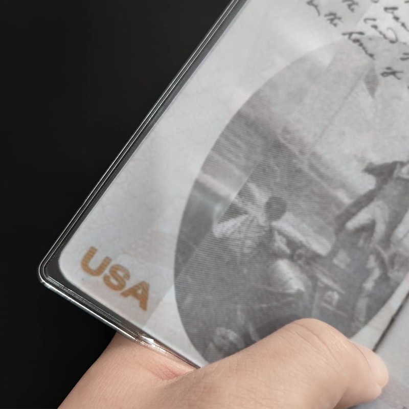 WHALEZON 5 Pack Clear Passport Cover, Transparent Plastic Passport Protector