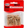 Meyco 25 mini decorative clips, natural, length: approx. 25 mm