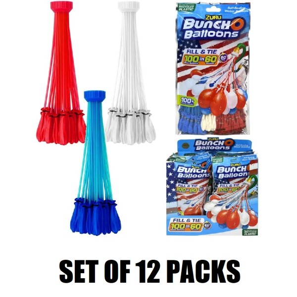 ZURU BUNCH O BALOONS RAPID FILL WATER BALLOONS 12 PACKS,