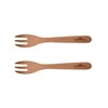 FORESTABLE Fork S Wood Natural Wood Outdoor Camping Set of