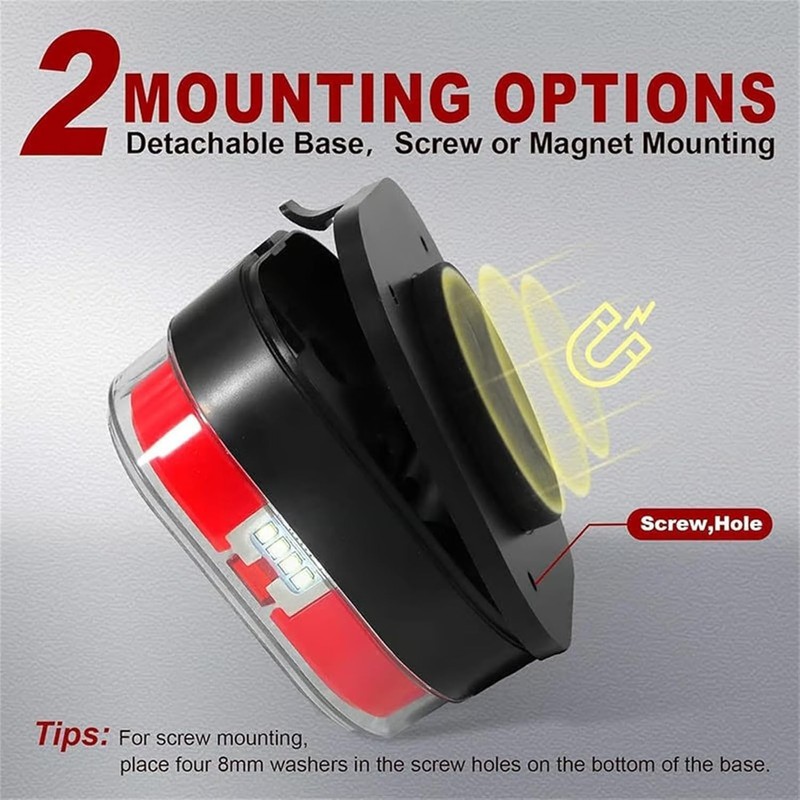 2Pack Magnetic Wireless Trailer Lights Kit, Magnetic Wireless Tail Lights