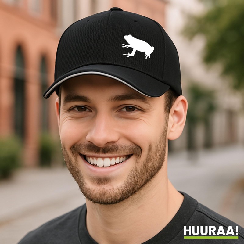 Huuraa Cappy Hat Frog Toad Silhouette Gift Frog Toad Gift