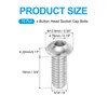 PATIKIL 5/16-18x3/4" Button Head Socket Cap Screws, 10 Pcs 304