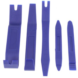 Suuonee Car Panel Removal Tool for Removing the Vehicle Trim, Pack of 5 Car Interior Exterior Dash Moulding Trim Audio Door Panel Open Removal Tools, Blue