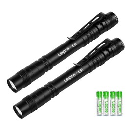 Lepro 2PCS Linterna LED, 3 Modos, IPX4, Superbrillante Camping Trabajo