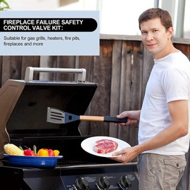 3X Low Pressure Gas Fireplace Failure Control Valve Kit Gas Heater Thermocouple Replacement 5/8-18UNF