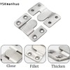 4 Pairs Flush Mount Bracket,Interlocking Furniture Connector,Stainless Steel Heavy Duty