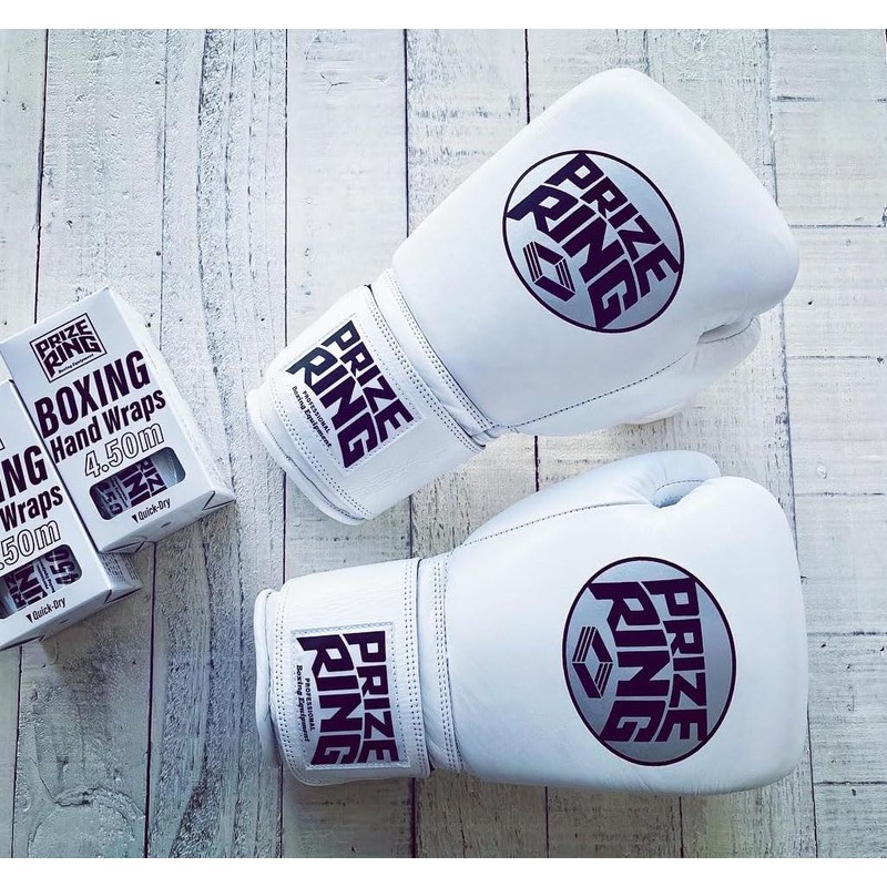 PRIZE RING "Professional SS" White 10oz Boxing Gloves