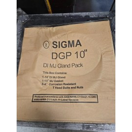 SIGMA DXP 10 Gland Pack 10” Gland MJ Transition Gasket  Bolts Mechanical Joint