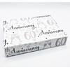 Party Angels 2 Sheets 60th Wedding Anniversary Wrapping Paper Champagne