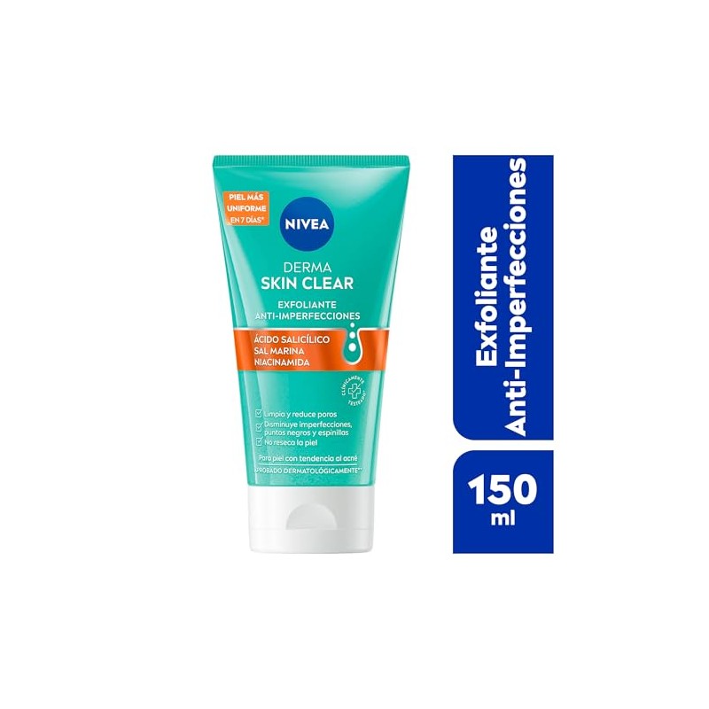 Nivea Derma Skin Clear Gel Exfoliante Anti Imperfecciones 150 Ácido