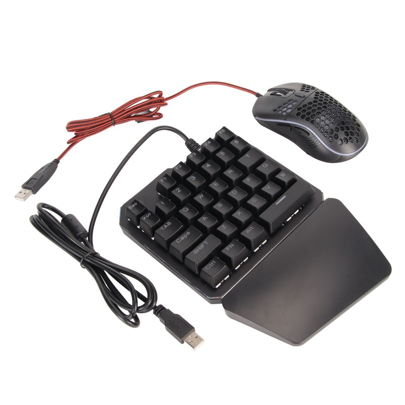 Wired Keyboard Mouse Converter Combo Plug and Play Keypad Mouse