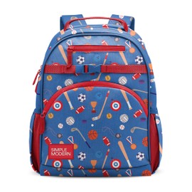 Simple Modern Medium Toddler Backpack for School Girls and Boys | Kindergarten Elementary Kids Backpack | Fletcher Collection | Kids - 15" tall | Sports Balls